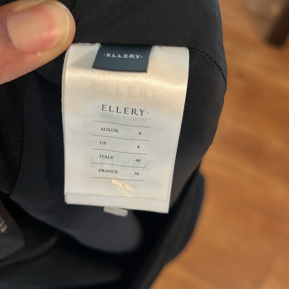 ELLERY Mid Skirt Black with tortoise buttons - Picture 4 of 8